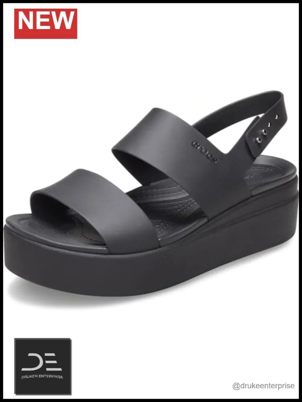 Women's Wedge Platform Sandals with Adjustable Buckle